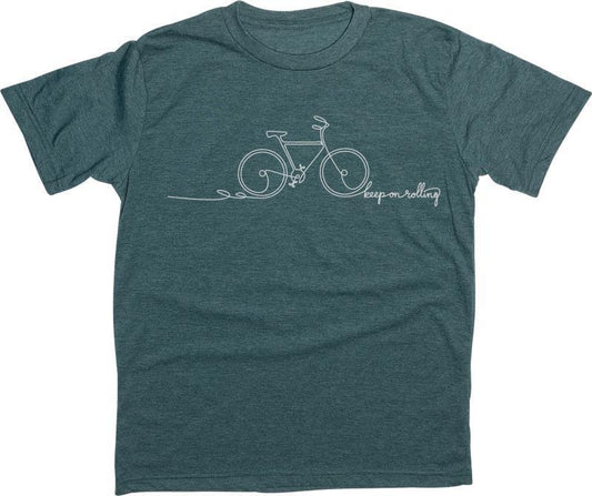 Keep On Rolling T-Shirt - Mens - Heather Green 1