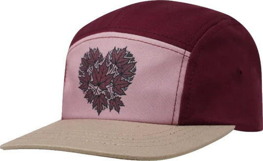 Maple Heart - wine / rose / khaki 1