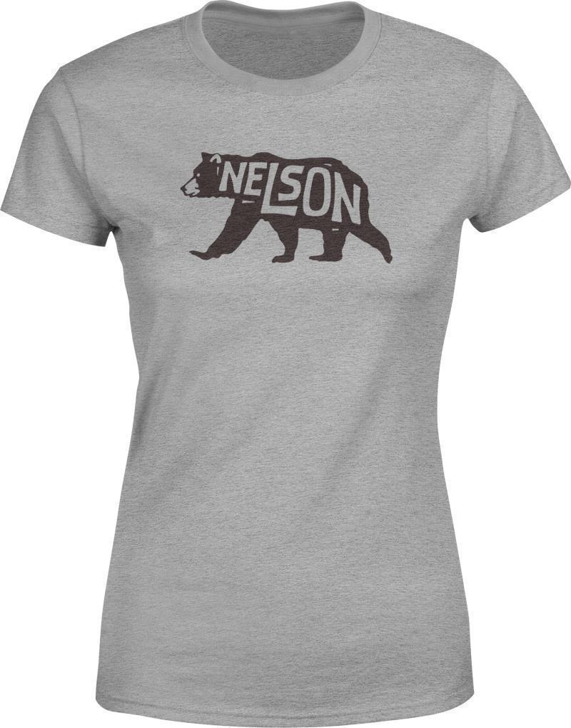Nelson Bear T-Shirt - Womens - heather grey 1