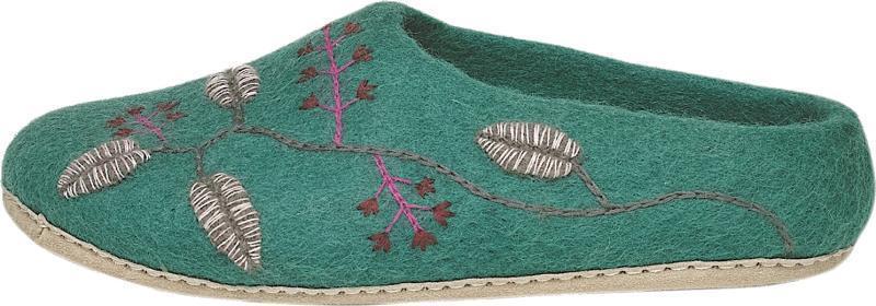 Vine Slippers - Unisex - Emerald 1