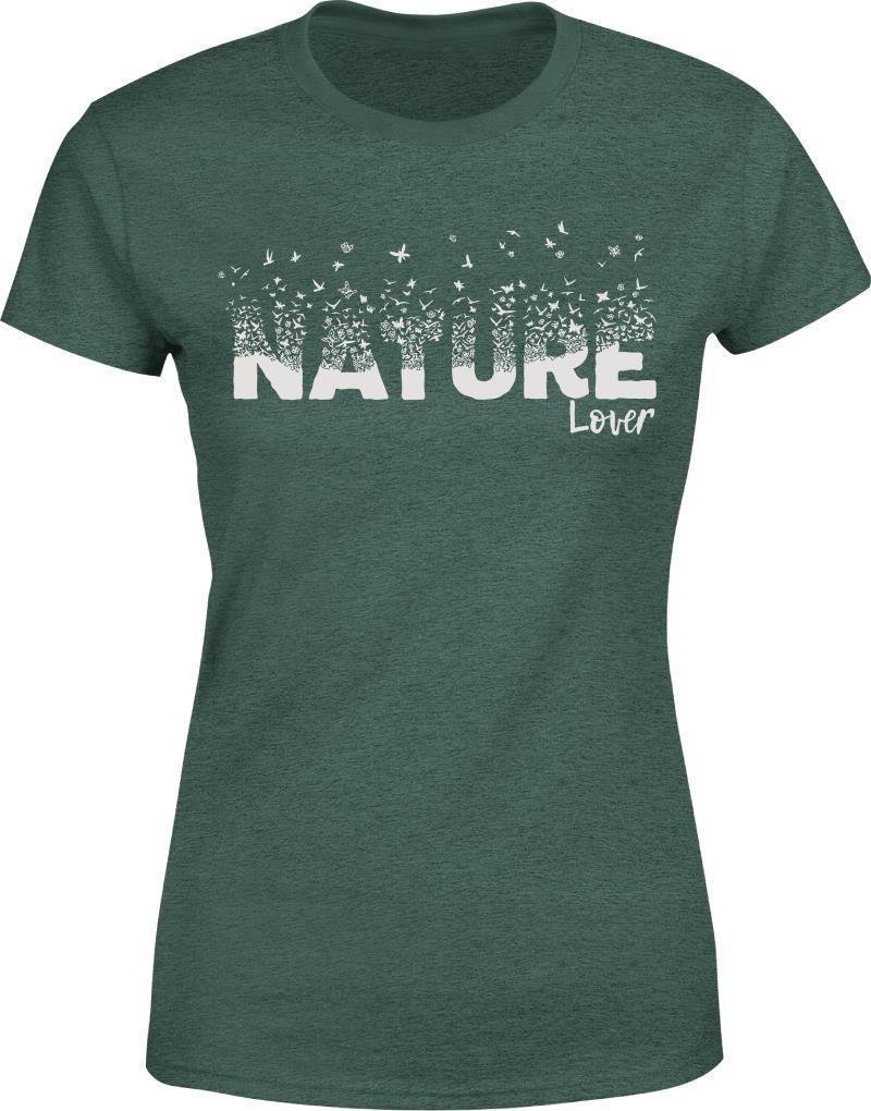 Wings of Nature T-Shirt - Womens - Heather Green 1