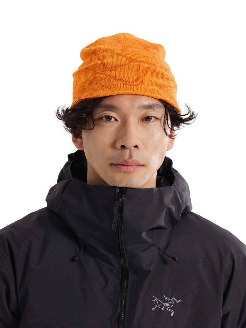 Bird Head Toque - blaze / copper sky 1