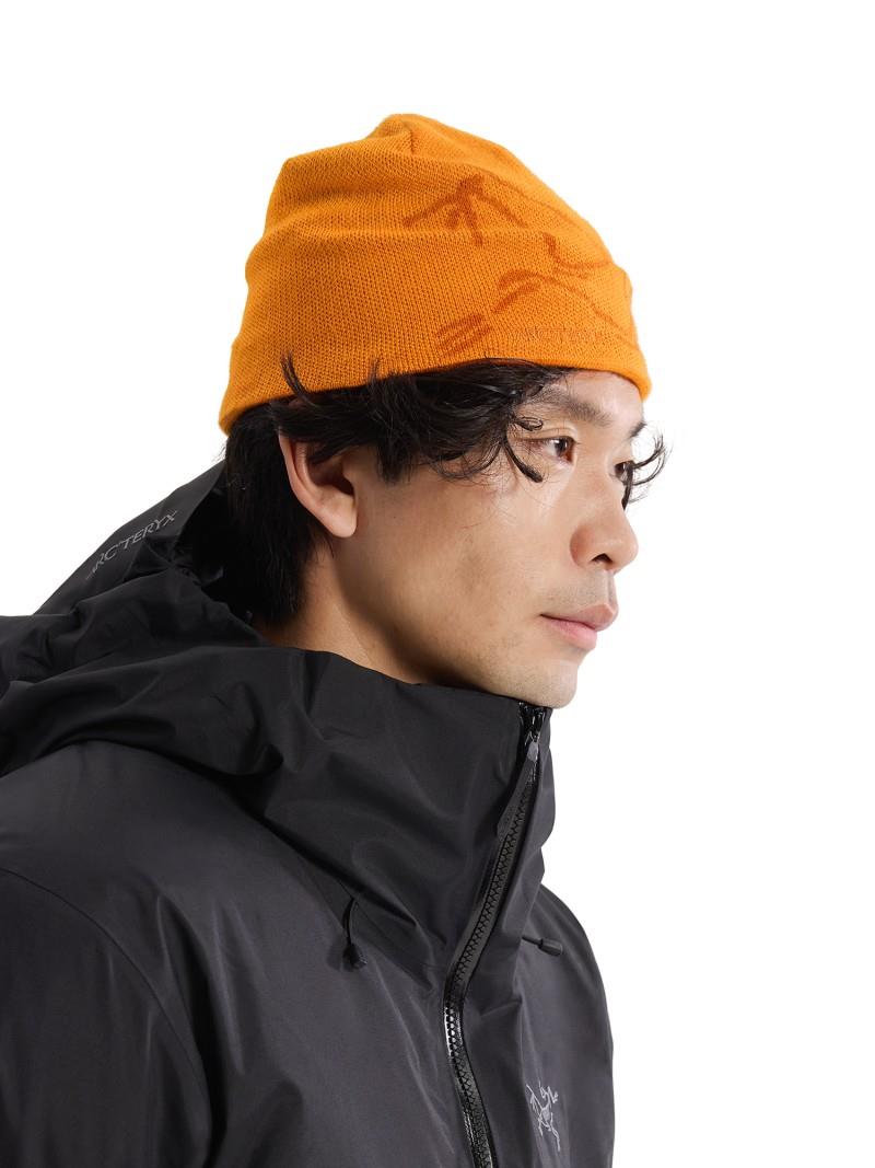 Bird Head Toque - blaze / copper sky 1