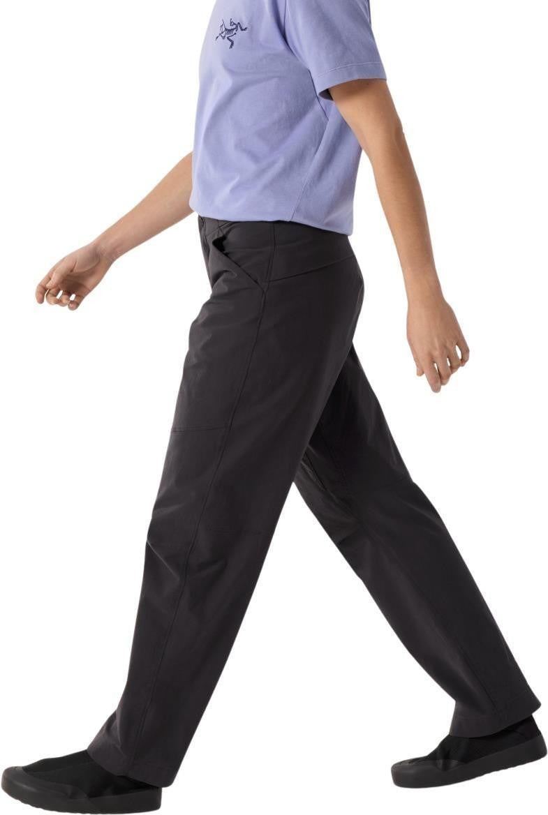 Clarkia Cotton Pants Wide Leg, Reg - Womens - black 1