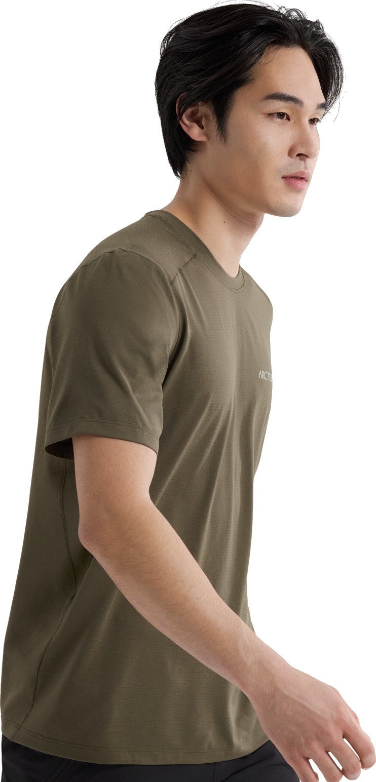 Cormac ArcBird Logo SS - Mens - tatsu heather / stone green 1