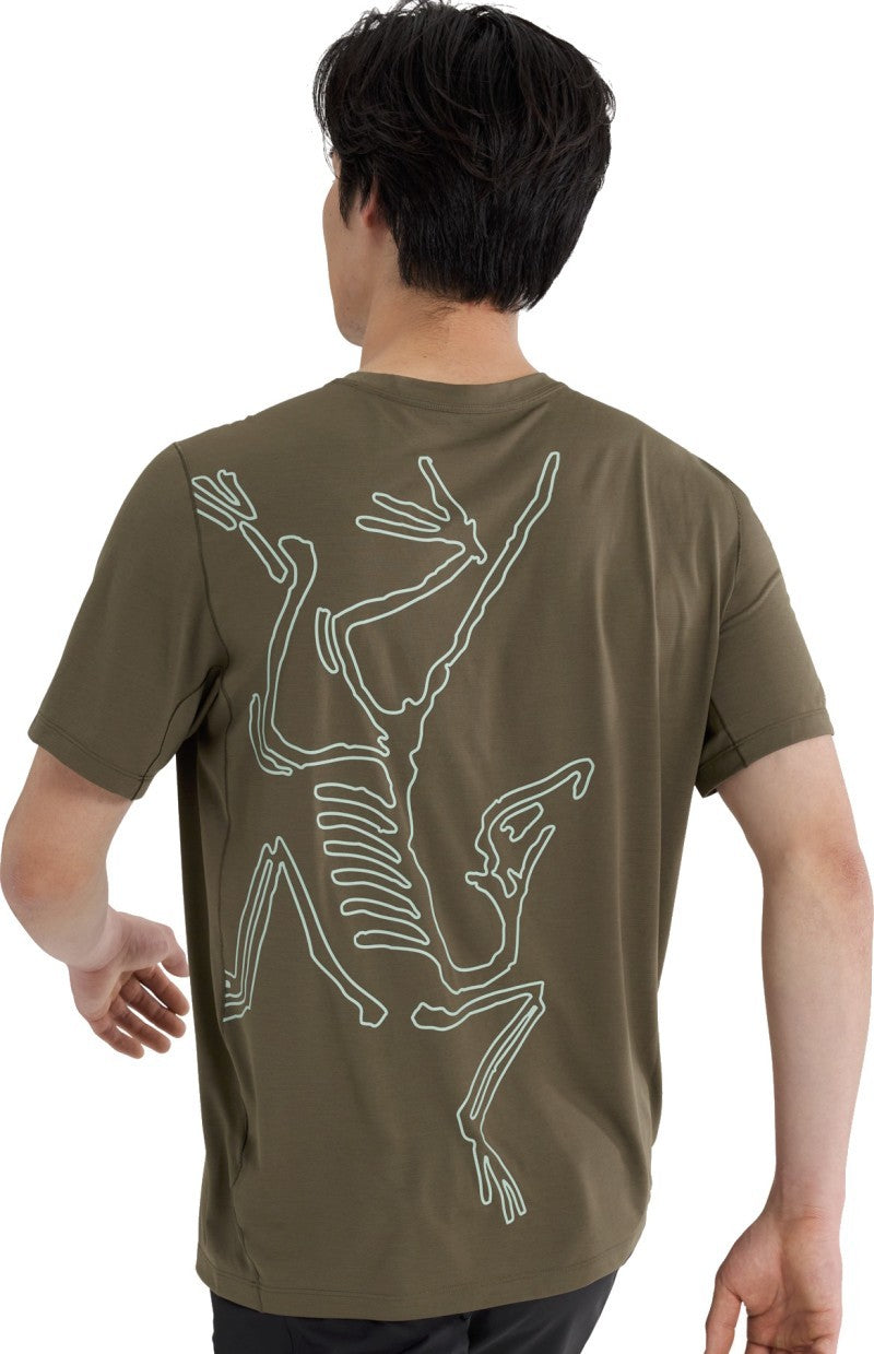 Cormac ArcBird Logo SS - Mens - tatsu heather / stone green 1