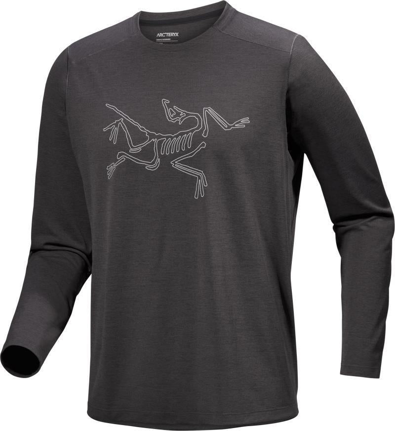 Cormac Logo LS - Mens - Black Heather / Solitude 1