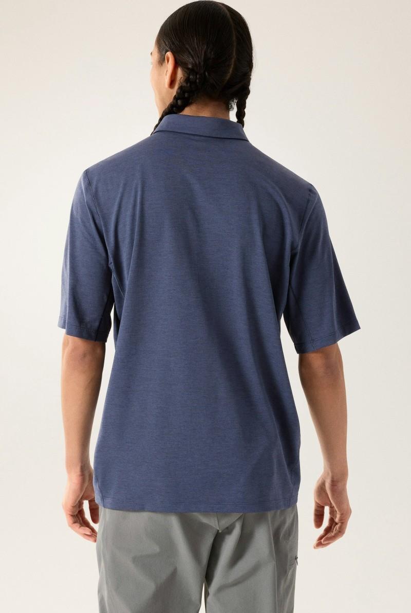 Cormac Polo SS - Mens - black sapphire heather 1