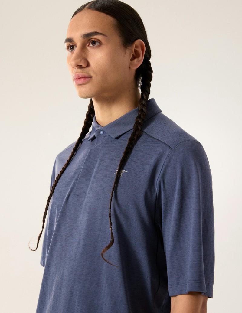 Cormac Polo SS - Mens - black sapphire heather 1