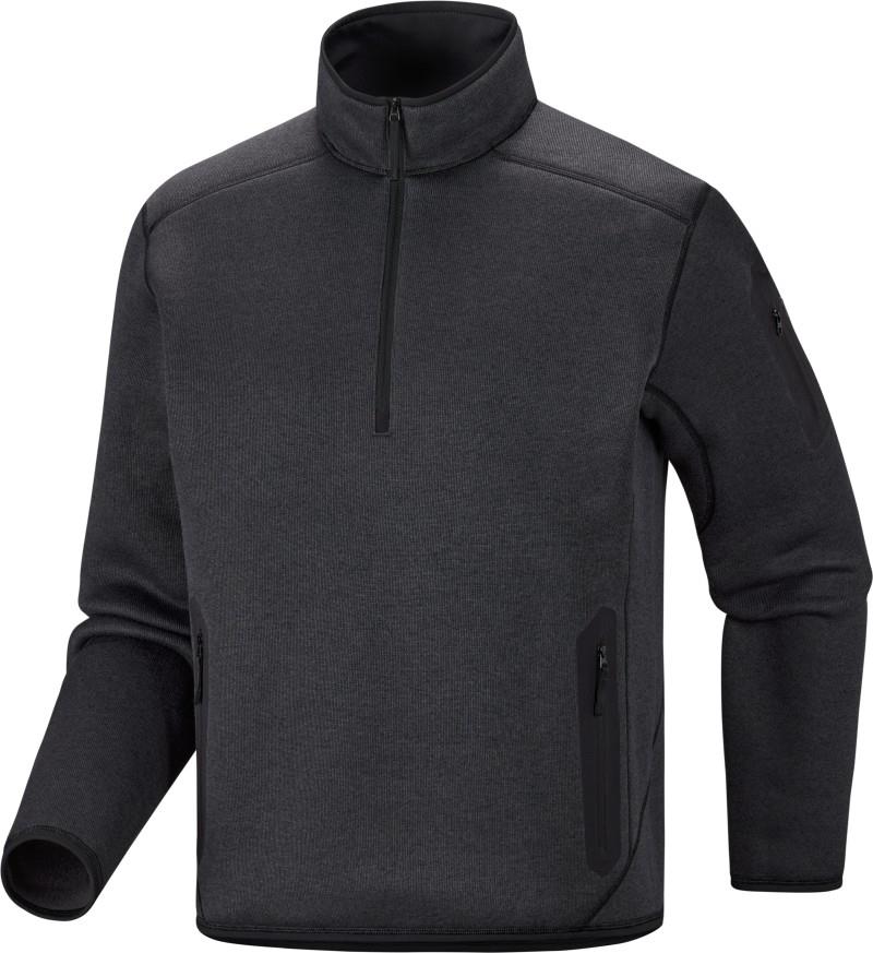Covert 1/2 Zip - Mens - black heather 1