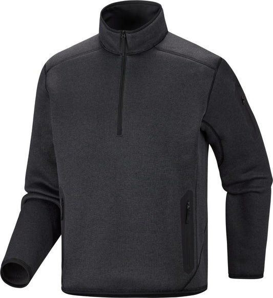 Covert 1/2 Zip - Mens - black heather 1