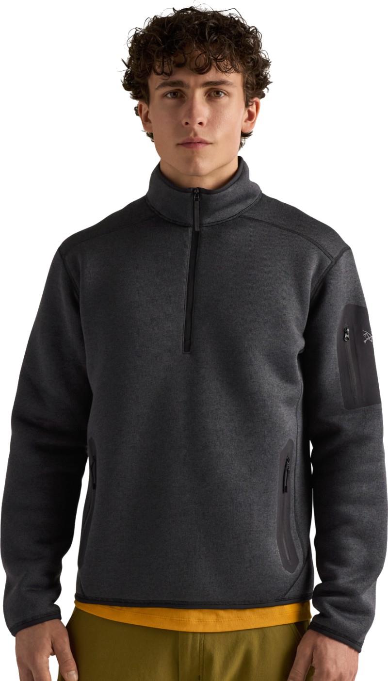 Covert 1/2 Zip - Mens - black heather 1