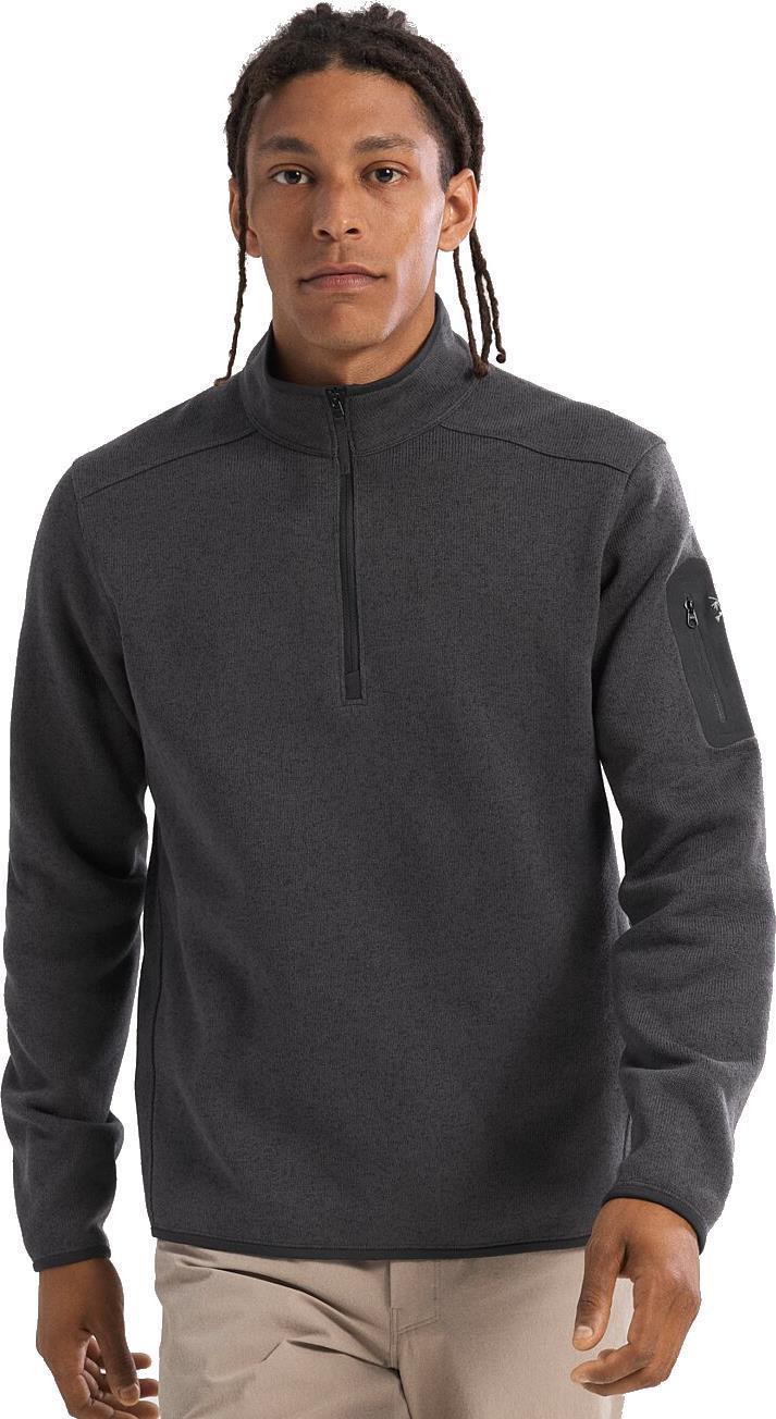Covert 1/2 Zip - Mens - black heather ii 1