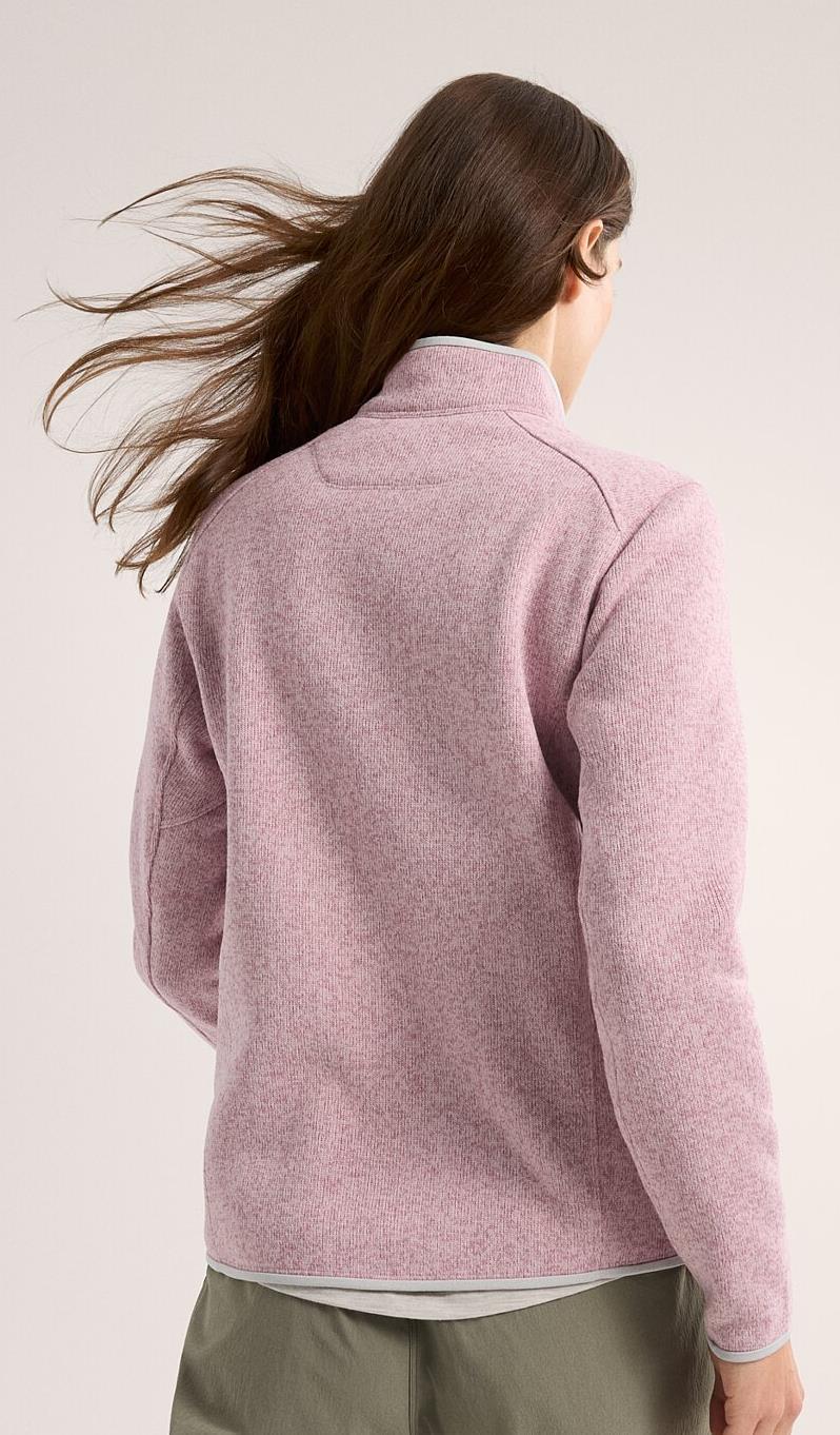 Covert Cardigan - Womens - Alpine Rose Heather / Solitude 3