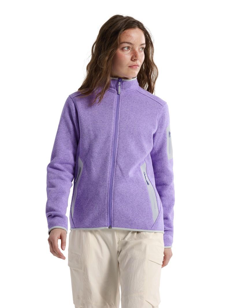 Covert Cardigan - Womens - aster heather / solitude 1