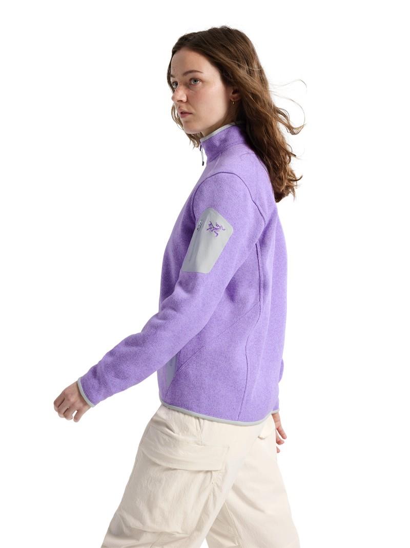 Covert Cardigan - Womens - aster heather / solitude 1
