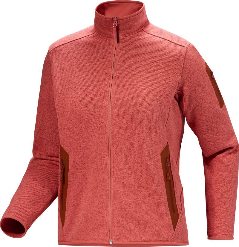 Covert Cardigan - Womens - stone red heather 1
