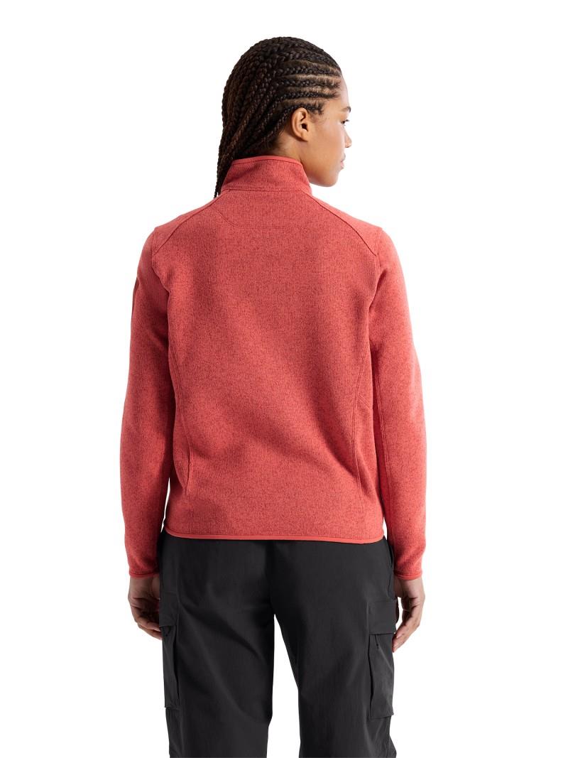 Covert Cardigan - Womens - stone red heather 1