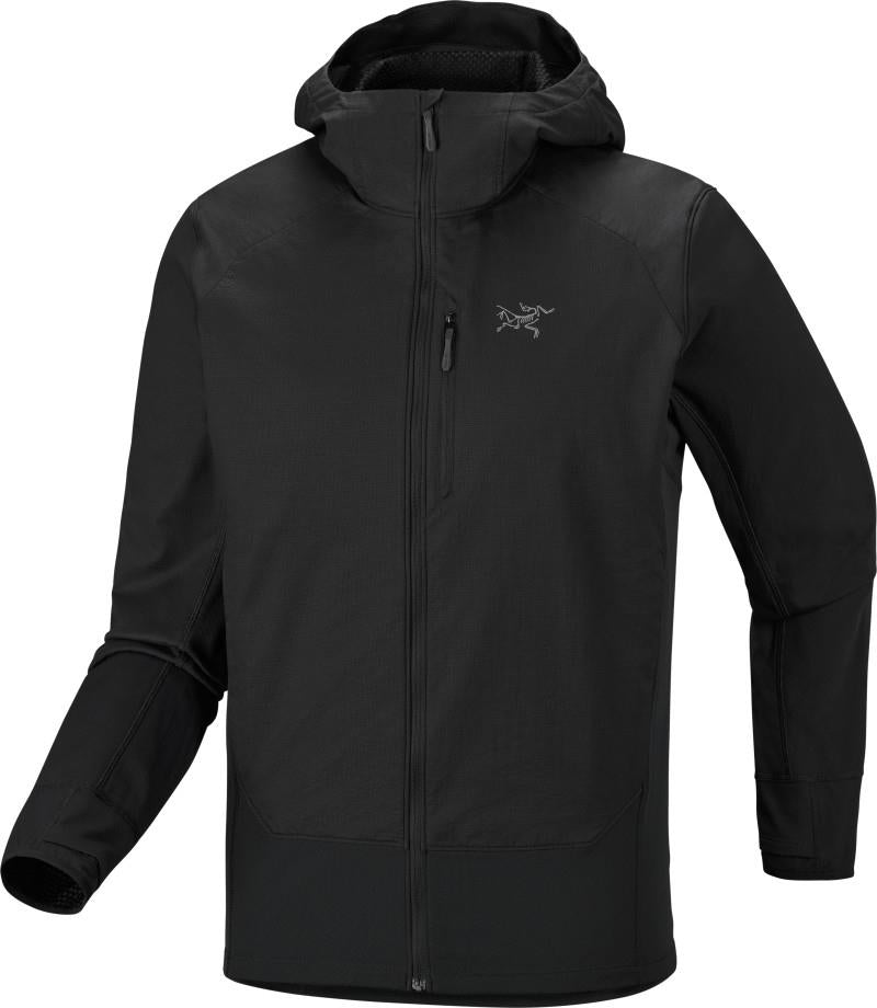 Delta Hybrid Hoody - Mens - black 1