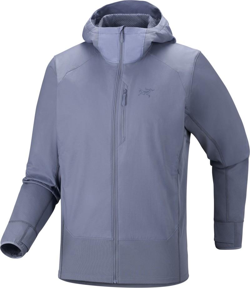 Delta Hybrid Hoody - Mens - stratus 1