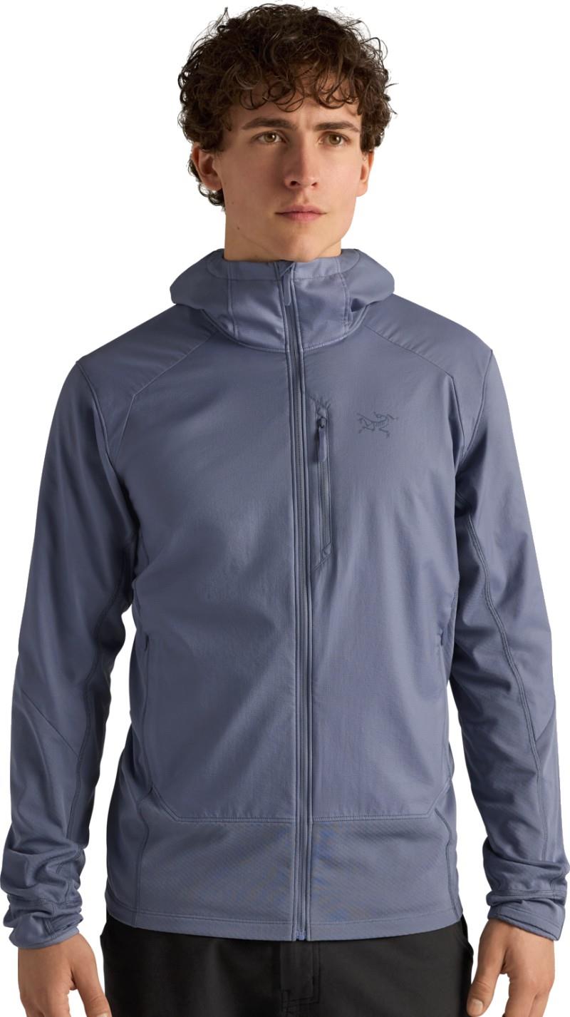 Delta Hybrid Hoody - Mens - stratus 1