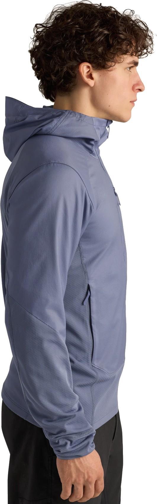 Delta Hybrid Hoody - Mens - stratus 1