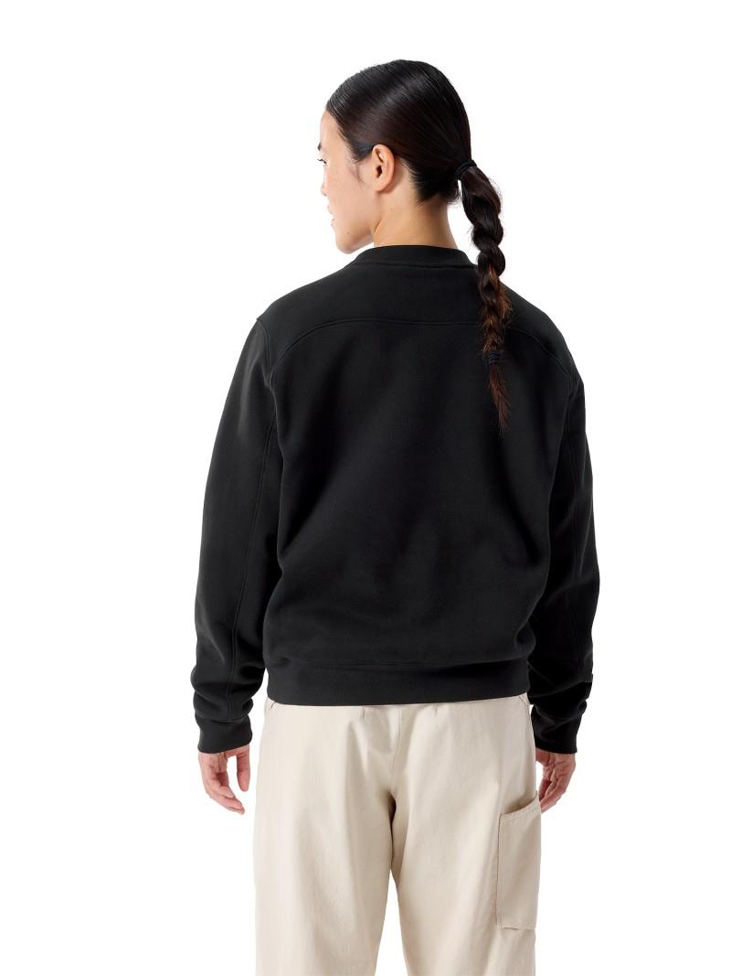 Emblem Fleece Crew - Womens - black 1