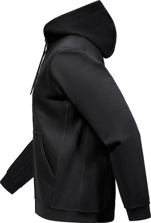Emblem Fleece Full Zip Hoody - Mens - black 1