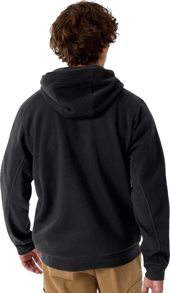 Emblem Fleece Full Zip Hoody - Mens - black 1