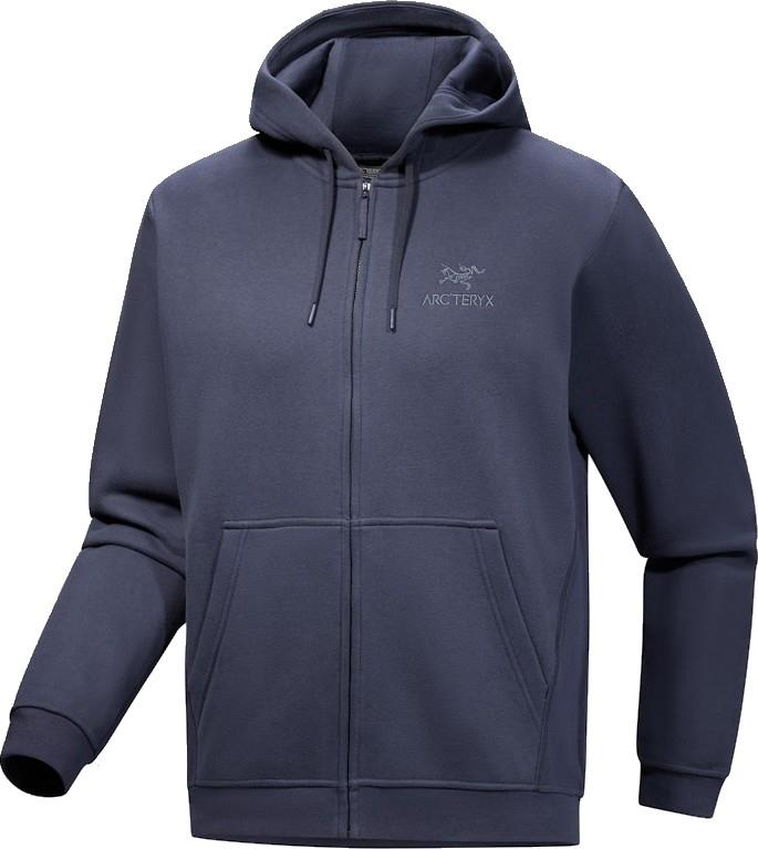 Emblem Fleece Full Zip Hoody - Mens - black sapphire 1