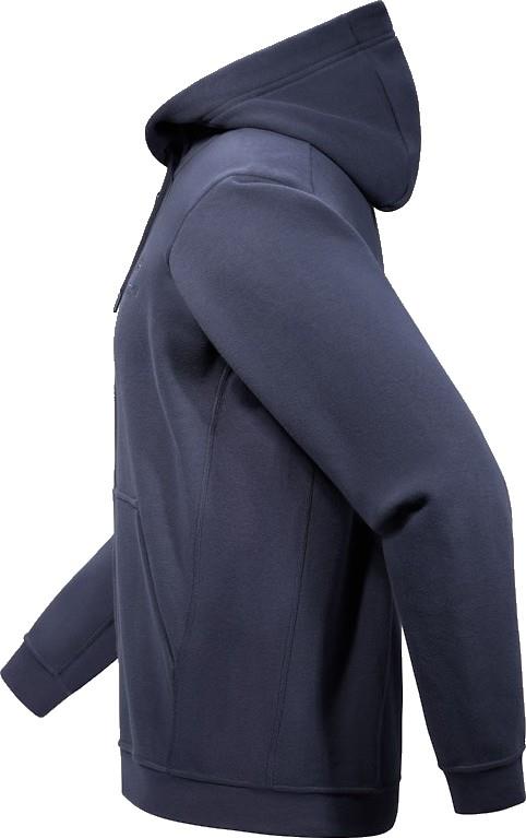 Emblem Fleece Full Zip Hoody - Mens - black sapphire 1