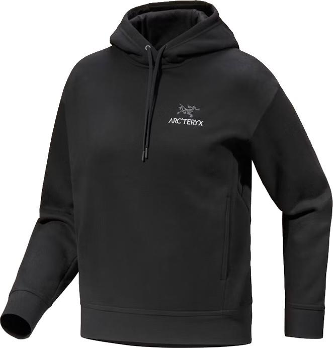 Emblem Fleece Hoody - Womens - black 1