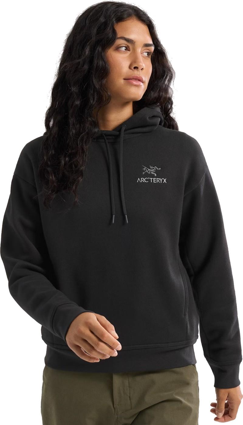 Emblem Fleece Hoody - Womens - black 1