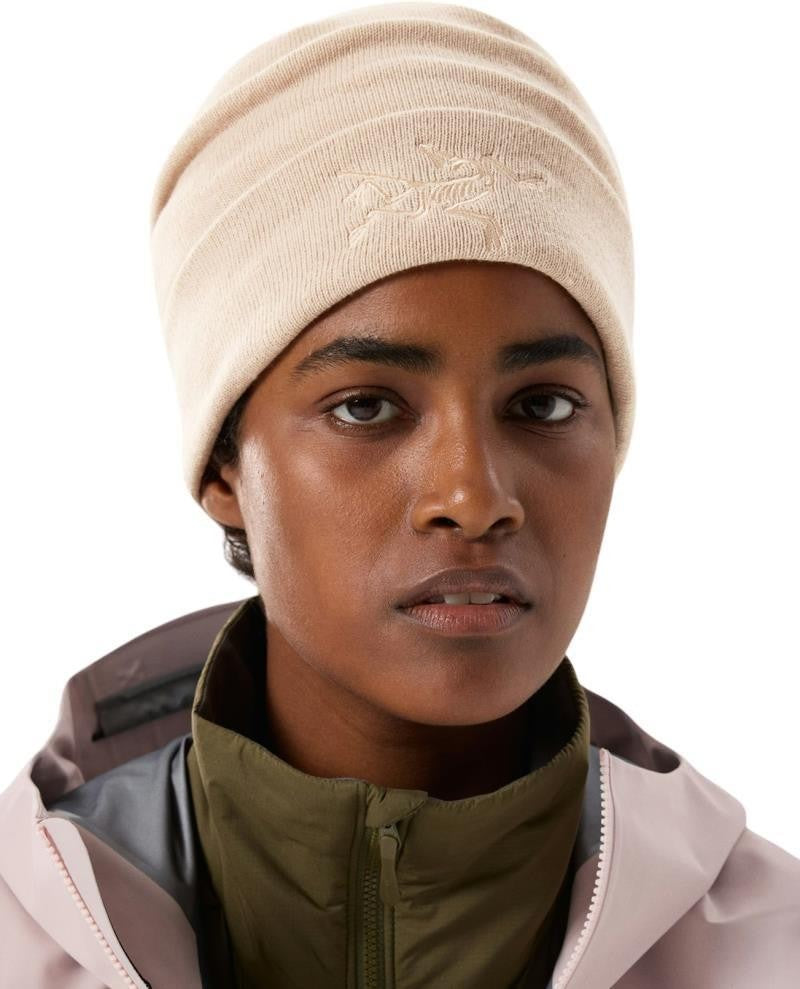 Embroidered Bird Toque - alpine rose 1