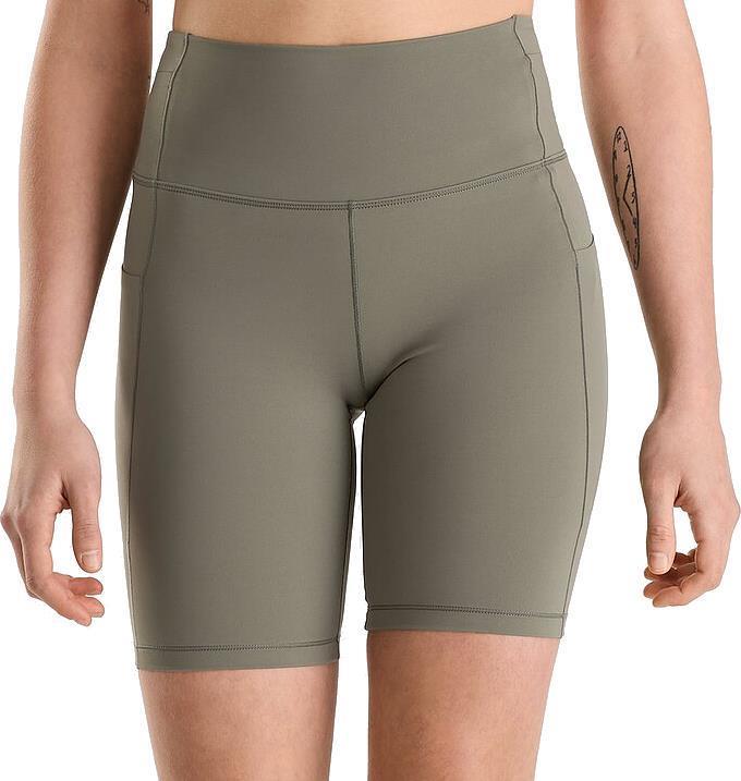 Essent High-Rise Shorts, 8" Inseam - Womens - Forage 2