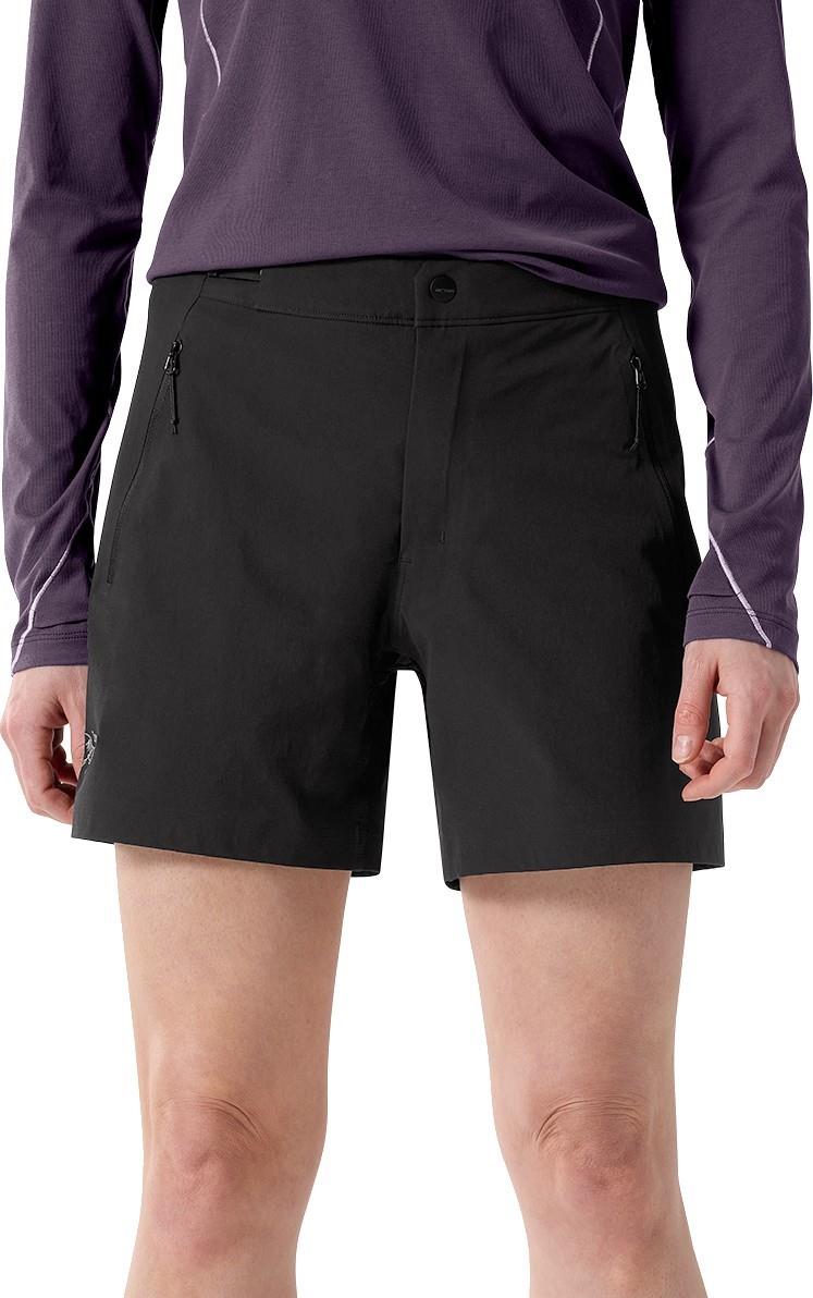 Gamma Shorts, 6" Inseam - Womens - black 1