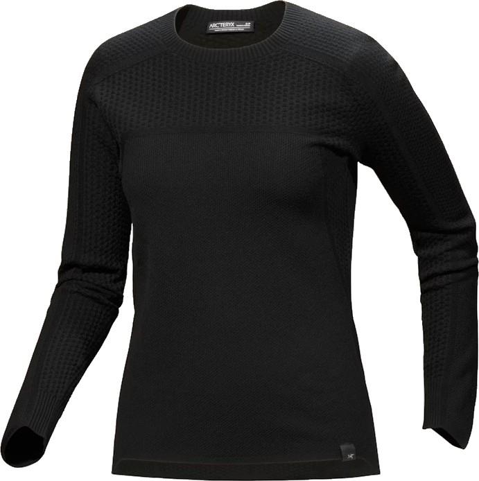 Hallam Merino Wool Crew - Womens - black 1