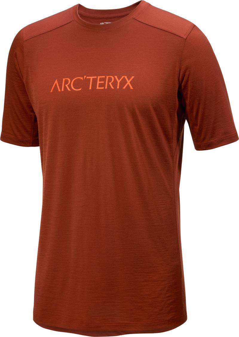Ionia Merino Wool ArcWord Logo SS - Mens - Sequoia / Solaris 1
