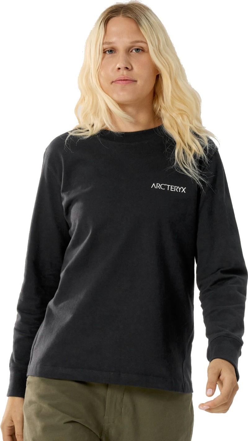 Kragg Cotton Bird Crew LS - Womens - black / white 1