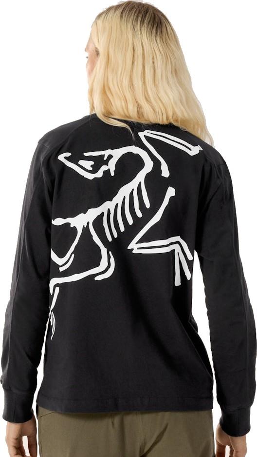 Kragg Cotton Bird Crew LS - Womens - black / white 1