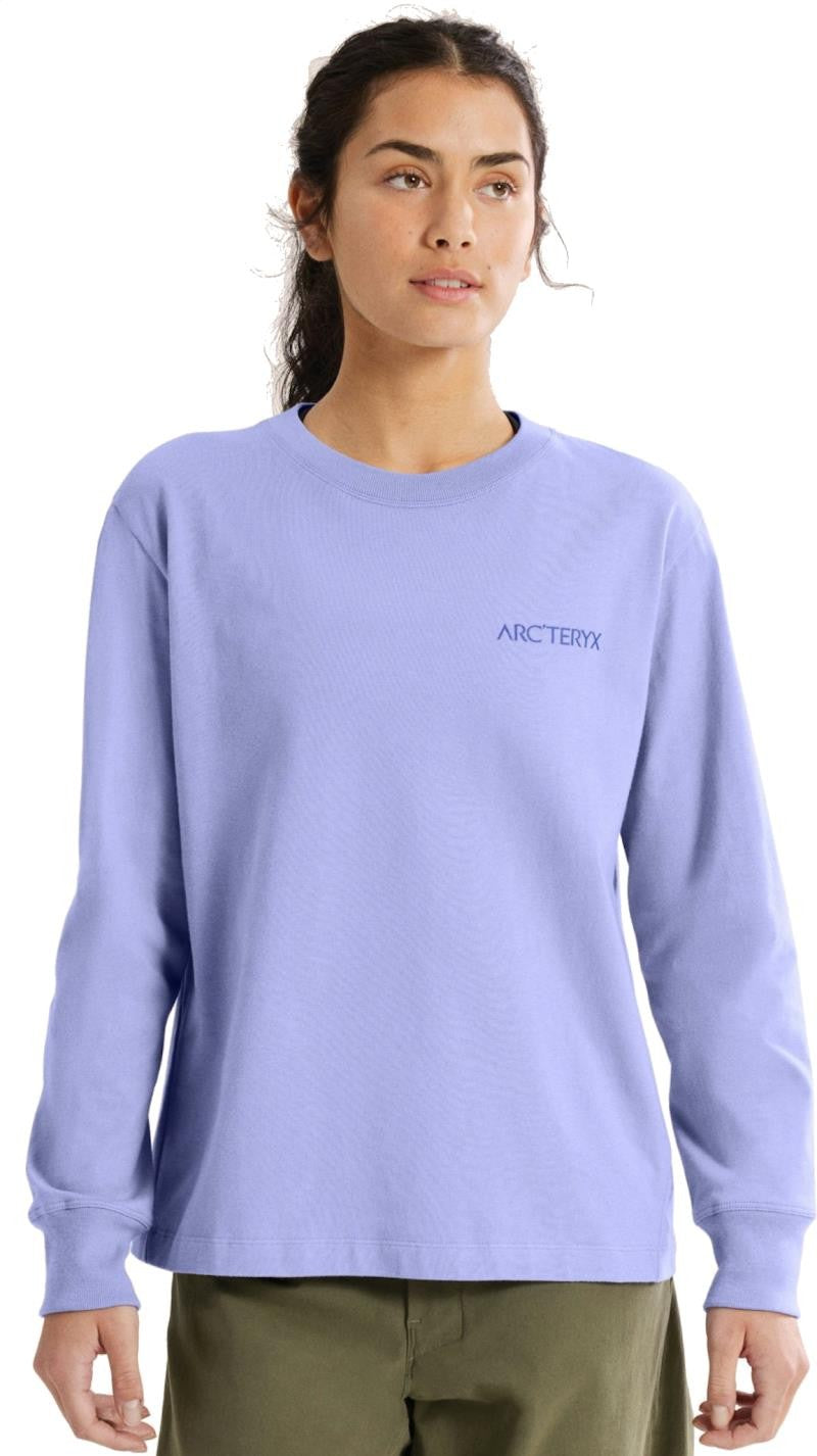 Kragg Cotton Bird Crew LS - Womens - moonstone / electra 1