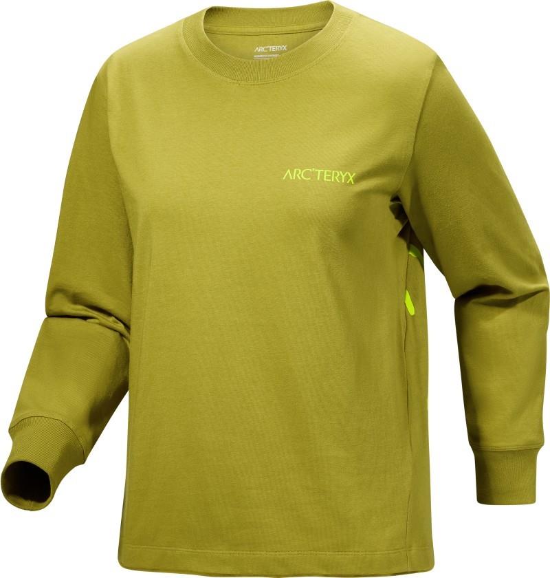 Kragg Cotton Bird Crew LS - Womens - olive moss / euphoria 1