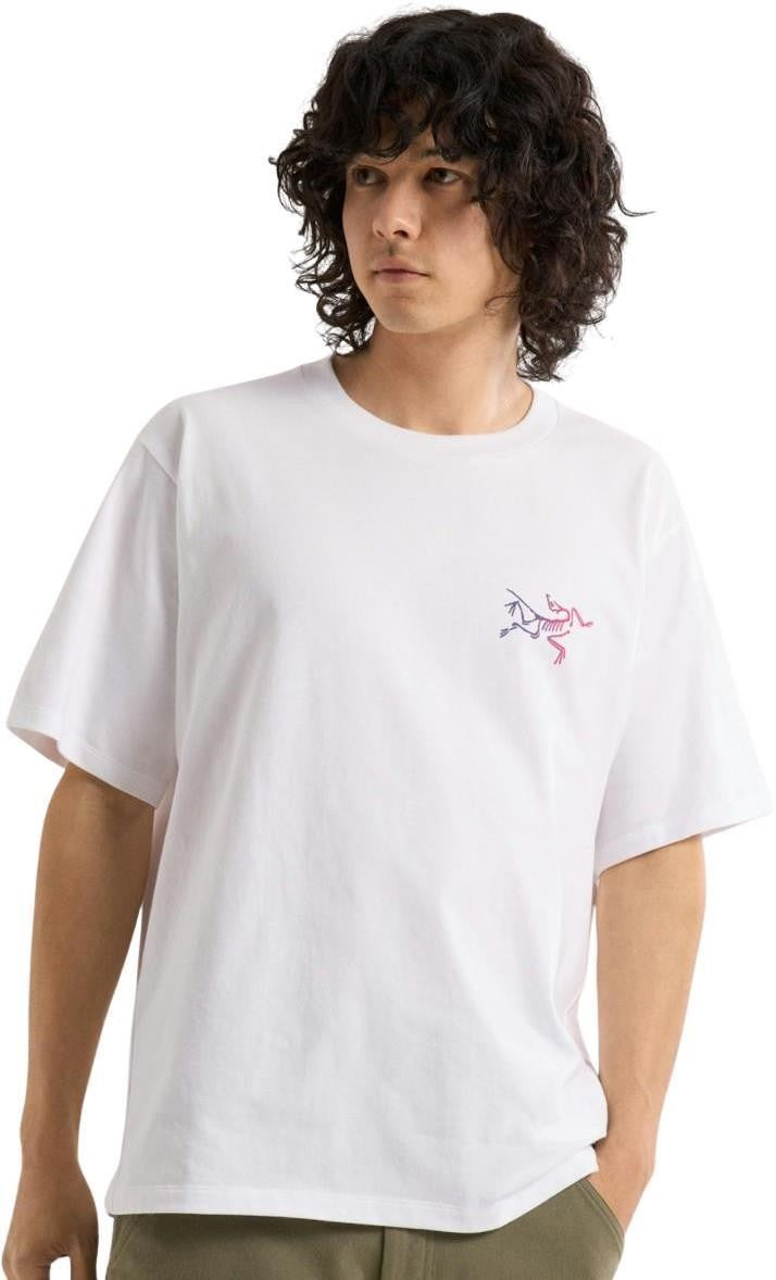 Kragg Cotton Logo SS - Mens - white light / multi 1