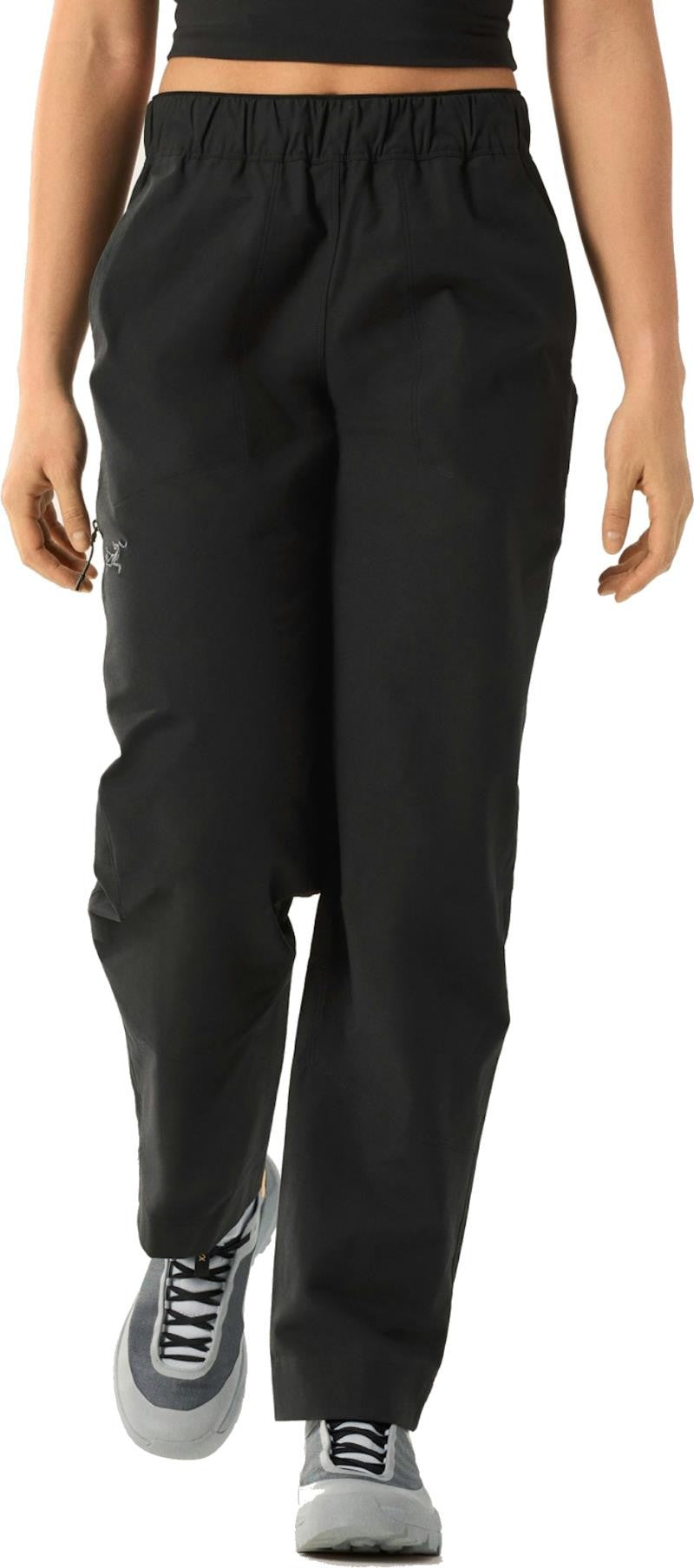 Kragg Cotton Pants, Reg - Womens - black 1