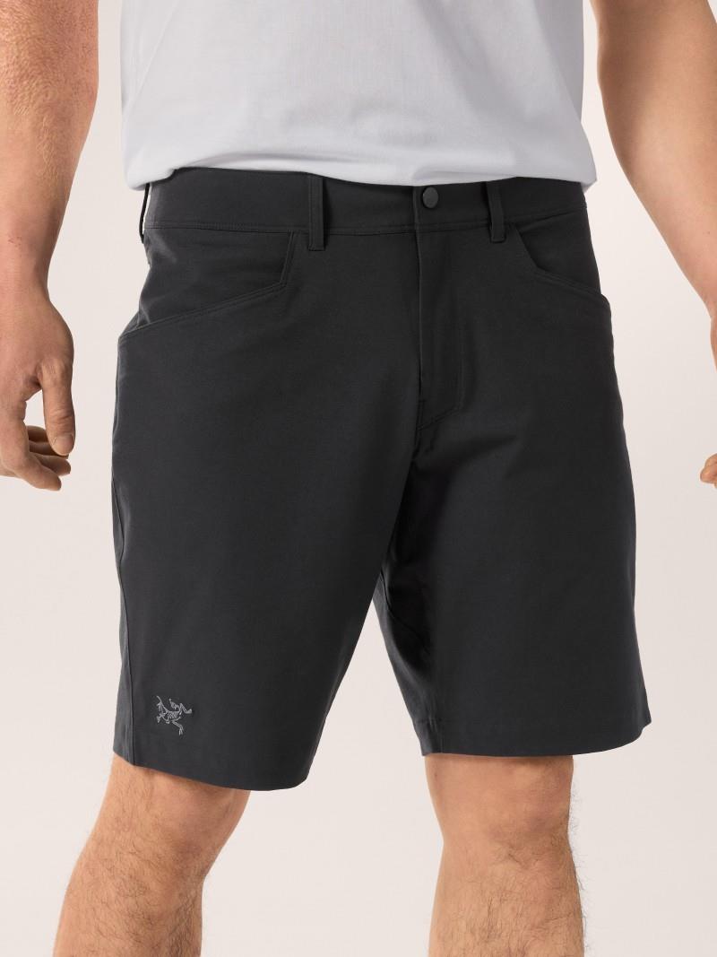 Kragg Cotton Shorts, 9" Inseam - Mens - black 1