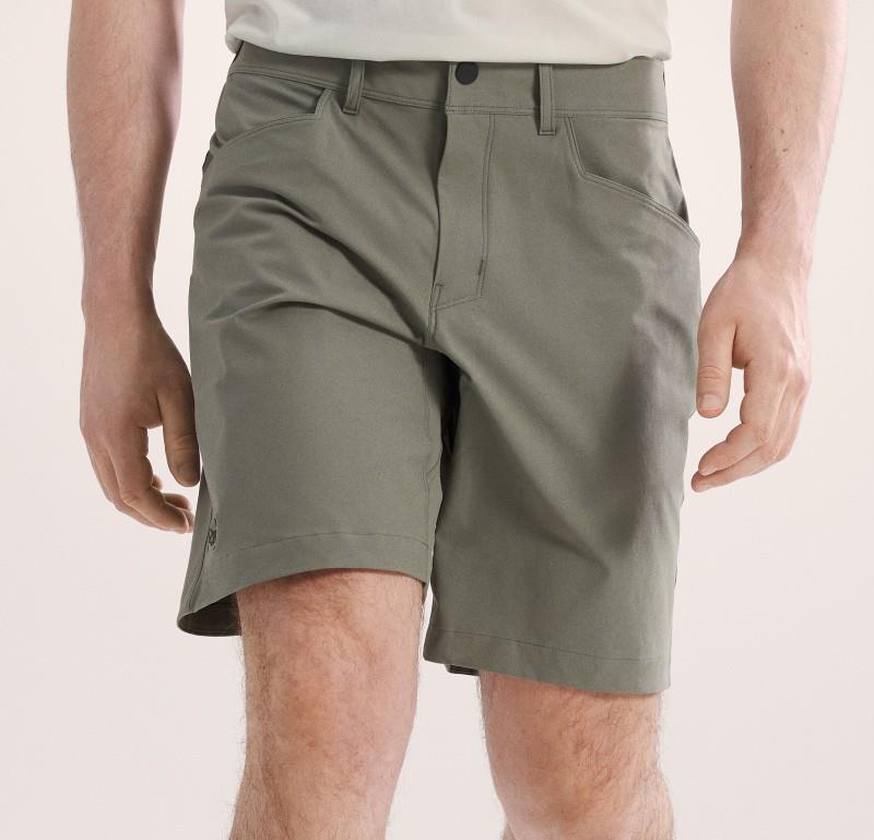 Kragg Cotton Shorts, 9" Inseam - Mens - forage 1