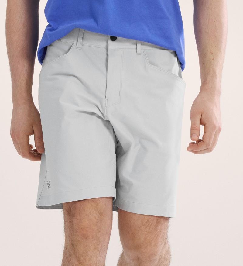 Kragg Cotton Shorts, 9" Inseam - Mens - solitude 1