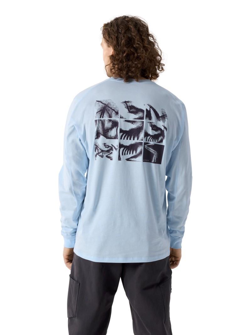 Kragg SL Cotton Bird Tile LS - Mens - alpine blue / moondrop 1