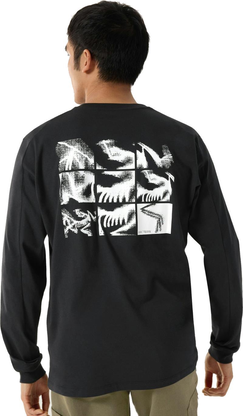Kragg SL Cotton Bird Tile LS - Mens - black / arctic silk 1