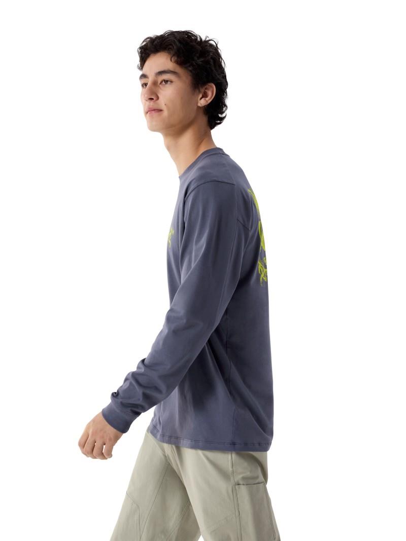 Kragg SL Cotton Bird Tile LS - Mens - dark stratus / euphoria 1